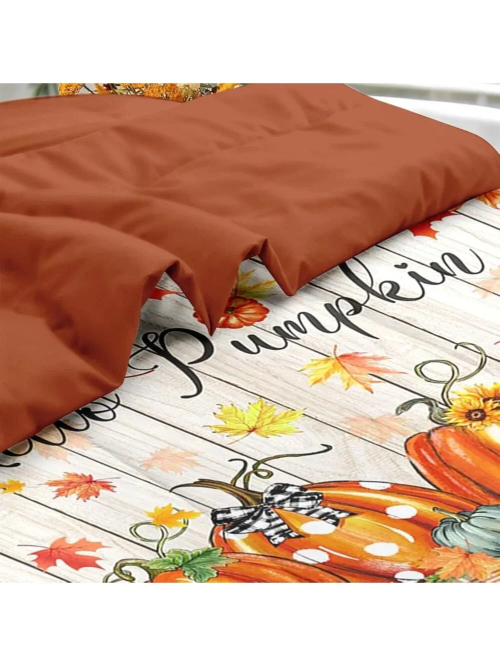 Cozy Queen Fall Comforter Set with Sheets, 7-Piece Farmhouse Bedding Collection
